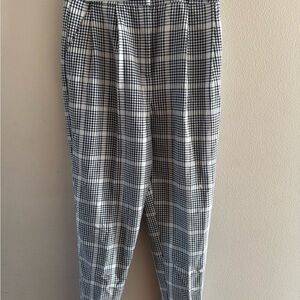 ASOS Black and White Trousers Relaxed Fit